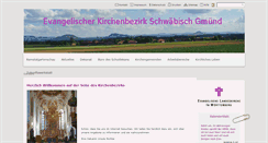 Desktop Screenshot of kirchenbezirk-gmuend.de
