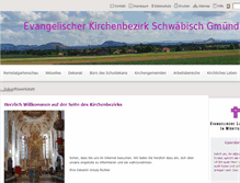 Tablet Screenshot of kirchenbezirk-gmuend.de